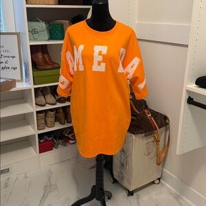 Peach Love California Vibrant Orange Dress